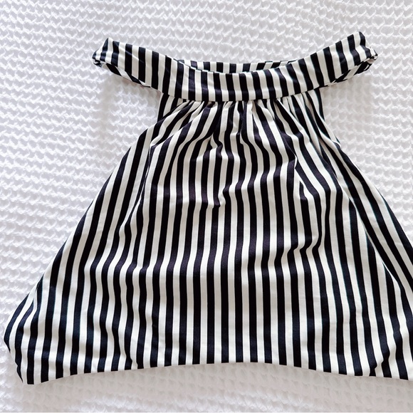 NEW♥️ BOYS + ARROWS 1942 FAY THE FUGITIVE HIGH NECK BIKINI TOP sz M SURF STRIPES - Picture 4 of 7